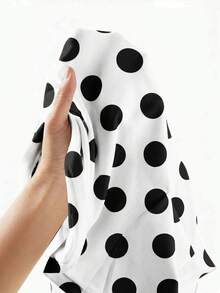 SHEIN Clasi 女款優雅百搭不對稱肩褶腰法式風T恤 3件/套 - 黑與白 - 查看 12