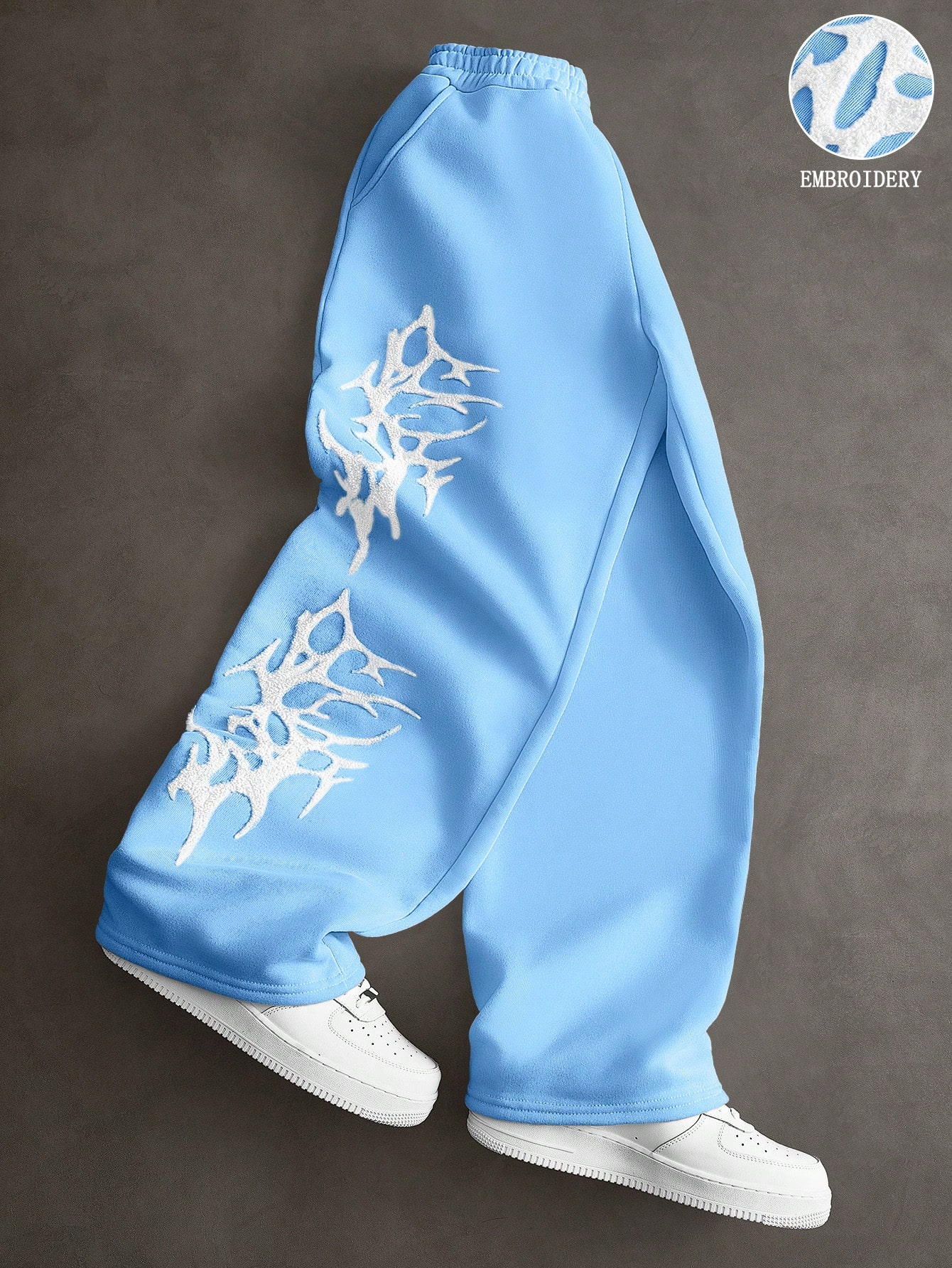 PAVTROS Calças de Moletom Rosa para Homem, Streetwear, Mais Vendidas, Bordado Dark Street 3D, Casual para Uso Diário, Versáteis, Presente para Namorado/Marido, Presente de Aniversário — foto 1