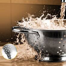 Stainless Steel Pasta Vegetable Strainer, 24cm X 9cm - 24cm - View 8