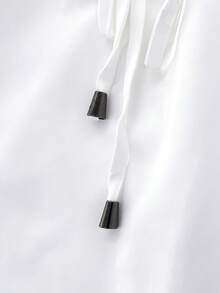 GlowEve CURVE Falda blanca elegante de talla grande para ir al trabajo - Blanco - Ver 4