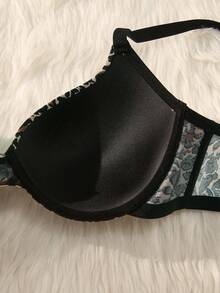 Bare Chapter Plus Size Leopard Print Underwire Casual Comfortable Push-Up Bra, 1pc - Multicolor - View 4