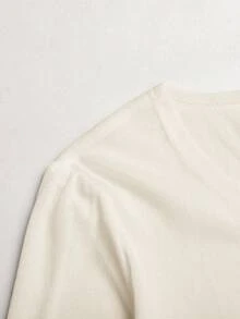 SHEIN 青少年女孩秋季新款白色針織半透薄款開襟衫 - 白色 - 查看 4