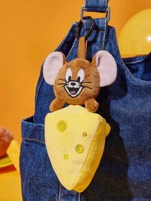 TOM & JERRY 1pc Adorable Mini Pouch, Great For Holding Coins & Lipstick - Multicolor - View 3
