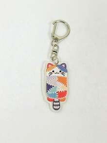Patchwork Cat Pencil Case, Ins Kawaii Quilted Pen Bag, Portable Cute Stationery Storage Pouch For Girls Students Cat Lovers - Sets - View 5