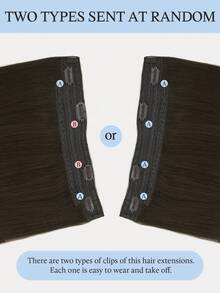 100% Real Human Hair Halo Extension Seamless Wire Hair Extension 12-16inch Straight Soft Touch Light Brown Color Skin Weft Remy Hair Extensions With Clips - S2A - View 6