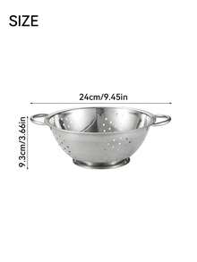 Stainless Steel Pasta Vegetable Strainer, 24cm X 9cm - 24cm - View 10