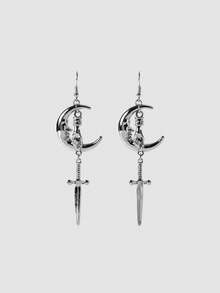 MortiRose Women's Earrings - Antique Silver - View 1