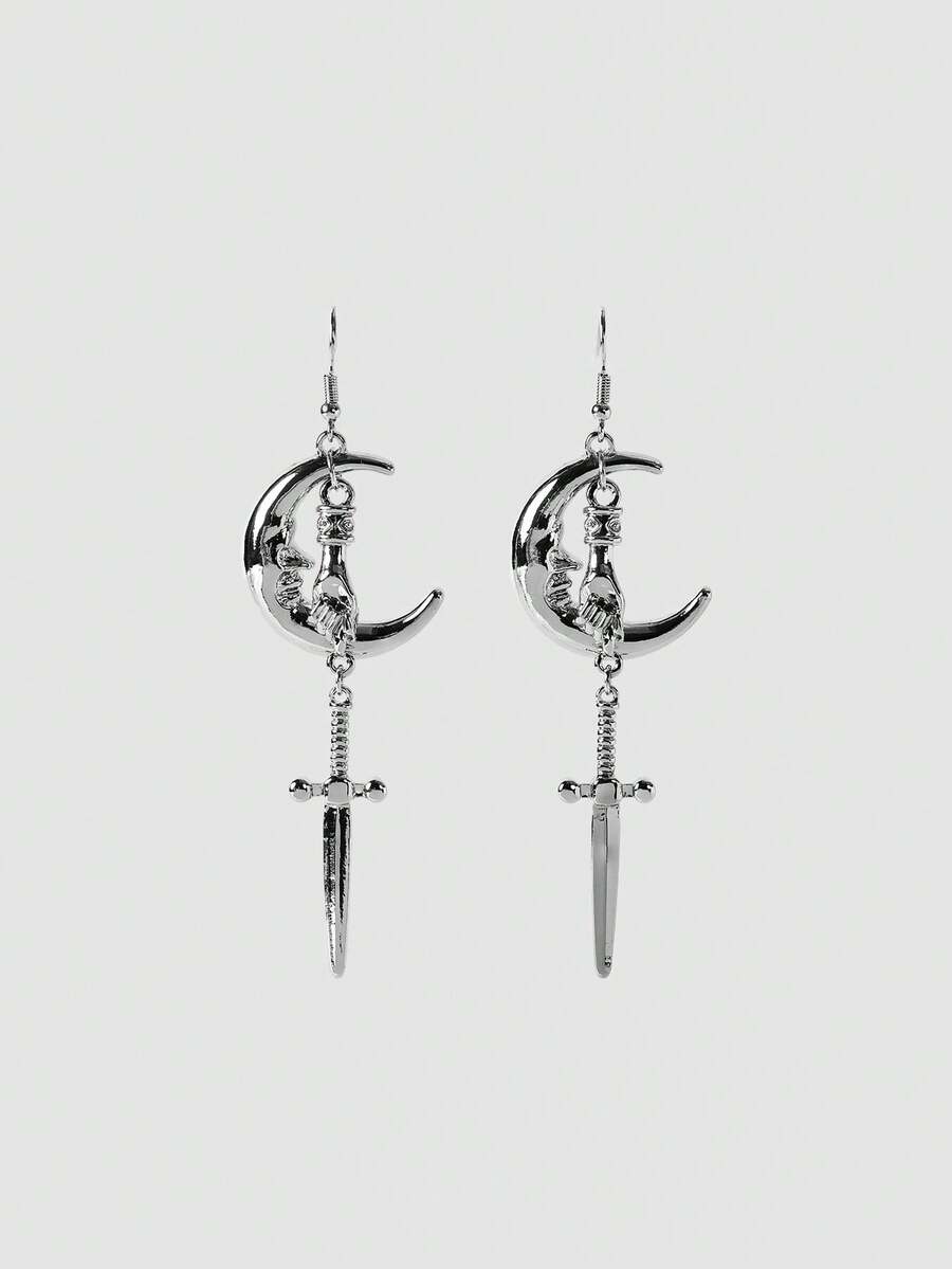 MortiRose Women's Earrings - Antique Silver - View 1
