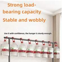 Freestanding Double-Rod Multi-Functional Bedroom Garment Rack, Metal Clothes Organizer & Black Rolling Clothing Rack With Casters For Bedroom Storage, Clothing Display & Minimalist Decor - Multicolor - View 2