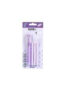 Push Button Retractable Eraser Set, 4 Pcs Pen-Style Press Erasers With 3 Refills, Student & Office Stationery - Color - View 11
