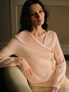 MOTF PREMIUM PINK FRONT BUTTON CARDIGAN - Pink - View 7