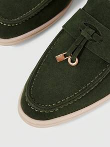 Sleekvia Women's Casual Comfortable Flat Loafers, Versatile For Daily Wear For Christmas - Green - View 8