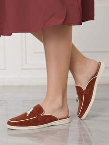 Sleekvia Lockdown Orange Women's Mules Loafers - Orange - View 5