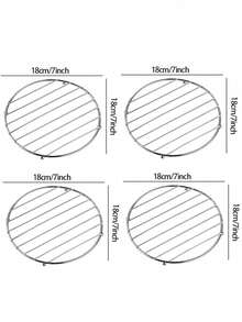 Haus Hana Round Square Stainless Steel Anti Scald Pad, Kitchen Insulation Table Sand Pot Pad, High Temperature Resistant Storage Pad - View 10