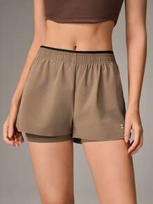 OutZeal Women's Colorblock Casual Daily Outdoor Shorts - Brown - View 8