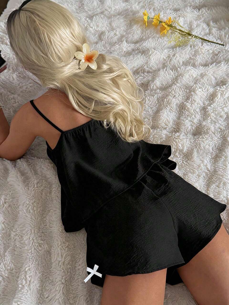 2pcs/Set Sleeveless Camisole Top & Short Pajama Pants Summer Women's Sleepwear Set