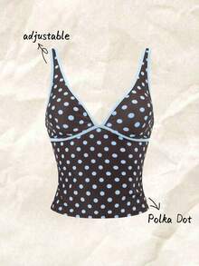 Bonvoyette Atasan Baju Renang Wanita Motif Polkadot - MultiWarna - View 4