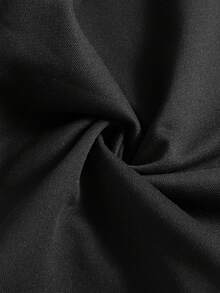 Teen Boy Fall 1pc Fashion High Street Loose Wide Leg Knit Pants, Double Waist Design, Comfortable Fabric, Versatile Color, Suitable For Campus And Daily Wear, Ideal For Autumn/Winter - Black - View 3