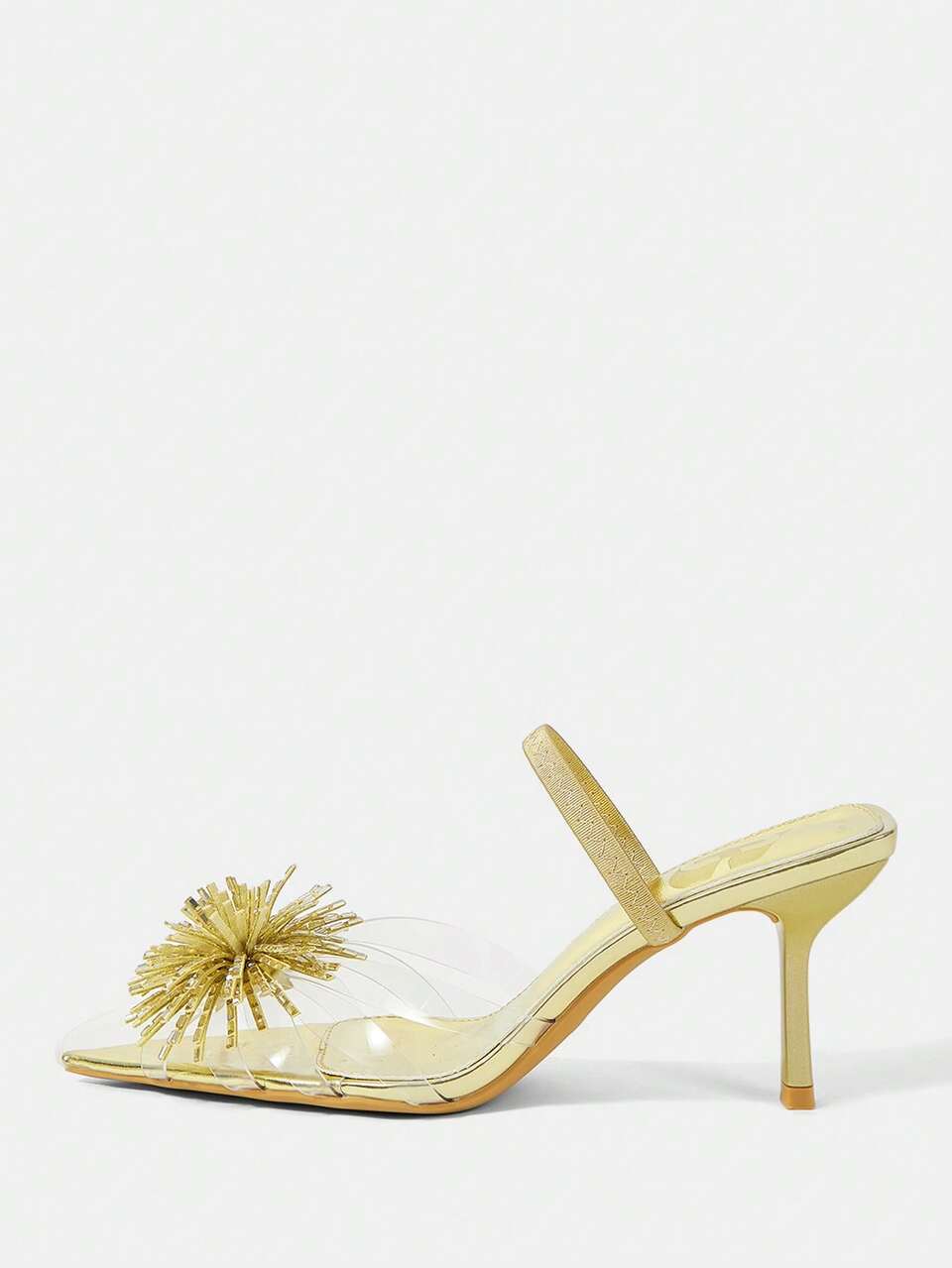 CUCCOO HITCHD Fireworks Rhinestones With Pointed Toes, Thin Heels, High Heels, Elegant, Wind Sandals, Traveling And Commuting Fall Shoes