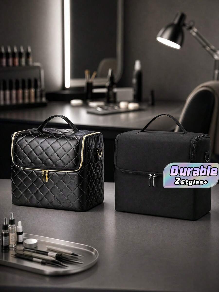 New Style Tattoo Embroidery Tool Case Large Capacity Portable Cosmetic Bag Multi-Layer Multi-Functional Manicure And Eyelash Makeup Case For Outdoor Use - Multicolor - View 1