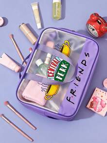 FRIENDS X POKOJA LAND Tas Perlengkapan Mandi Bertema Serial TV, Tas Kosmetik Genggam - View 2