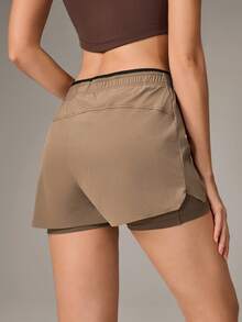 OutZeal Women's Colorblock Casual Daily Outdoor Shorts - Brown - View 9