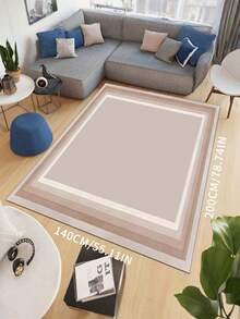 1PC Plaid Pattern Rectangular Elegant Home Decor, Suitable For Bedroom, Entryway, Indoor Use - Suitable For Living Room, Presidential Suite, Private Club Kitchen Rug - multicolor - View 2