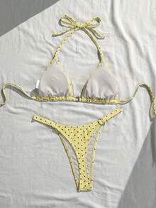 Swim Mod 26SS 春夏度假沙滩性感波点比基尼两件套 - 彩色 - 查看 2