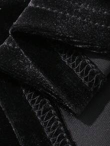 FRIFUL Sweatshirt Wanita Gaya Korea Musim Gugur Warna Polos dengan Kerah Bulu Besar - Hitam - View 6