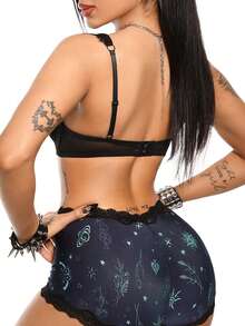 AltBold Women's Lace Patchwork Sexy Daily Wear Hipster Panties - Multicolor - View 2