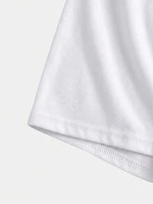 SHEIN Girlism Tween女孩休閒春夏針織純色高腰運動瑜伽短褲 4件/套 - 白色 - 查看 7