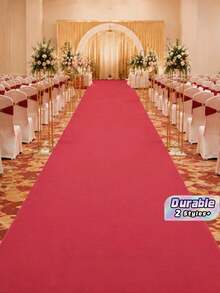 Karpet merah dengan lebar mulai dari 1 meter hingga 1,2 meter hingga 1,5 meter, cocok untuk kamar mandi, acara luar ruangan, pernikahan, pembukaan, perayaan, dan acara lainnya, serta dapat disambung sesuai kebutuhan. - View 1