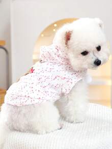 PETSIN 1pc Pet Clothing, Comfortable Knit Pullover Hoodie With Embroidered Cartoon Pattern, Cute Sweatshirt For Cats And Dogs - Multicolor - View 9