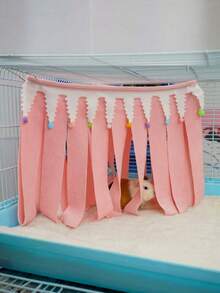 New Product Hamster Escape Shelter Rabbit Dutch Pig Guinea Pig Triangular Tassel Shelter. - multicolor - View 4