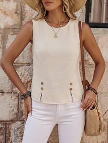 EMERY ROSE Blusa de verano para mujer, blusa linda para concierto de música country - Albaricoque - Ver 3
