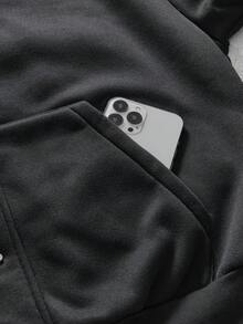 AXEPEAK Men's Fashion Hoodie & Sweatpants Set - Black - View 8