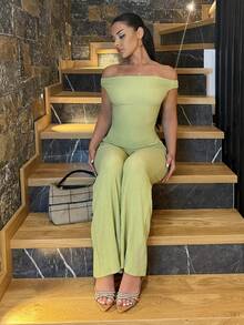 Vassilux Women Two Pieces Outfits For Daily Wear - Green - View 6