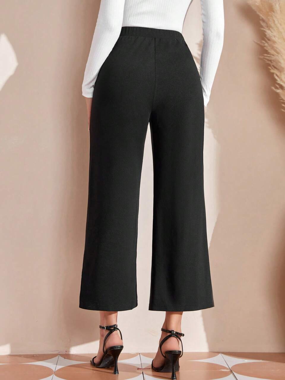 High Waist Flare Leg Pants