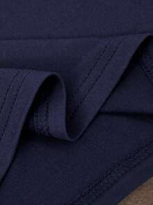 SHEIN Casuvi Kids 1件男童秋冬拼接長袖 Polo 衫，簡約時尚翻領，白色，舒適面料，適合返校季，亦適用於休閒運動與多種場合 - 彩色 - 查看 5
