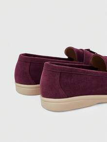 Sleekvia Women's Casual Comfortable Flat Loafers, Versatile For Daily Wear For Christmas - Deep Purple - View 9