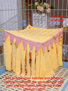 New Product Hamster Escape Shelter Rabbit Dutch Pig Guinea Pig Triangular Tassel Shelter. - multicolor - View 17
