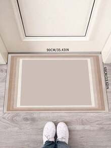 1PC Plaid Pattern Rectangular Elegant Home Decor, Suitable For Bedroom, Entryway, Indoor Use - Suitable For Living Room, Presidential Suite, Private Club Kitchen Rug - multicolor - View 5