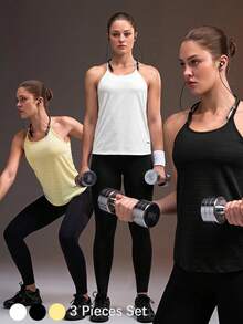 Powerista 女款純色休閒百搭日常旅行運動 T-shirt，適合健身房、跑步、瑜伽、皮拉提斯，室內外運動穿搭 - 彩色 - 查看 2