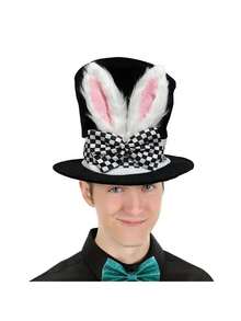 1PC Velvet Rabbit Ear Top Hat, Easter Bunny Hat, Easter Party Decoration, Carnival Headwear, Magic Hat, Stage Performance Hat - multicolor - View 5