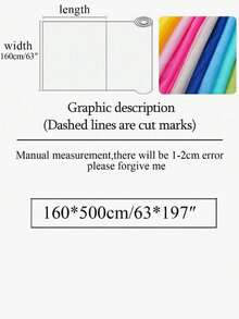 1件 160 * 500cm 柔軟六角形網布，多色婚禮派對裝飾布料，蓬蓬裙DIY服裝布料 - 彩色 - 查看 3