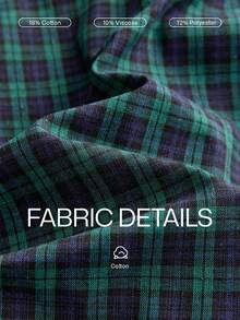 Lornavo Men's Plaid Casual Versatile Daily Wear Long Sleeve Shirt - Royal Blue - View 4
