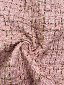 Serisse 女款優雅休閒通勤辦公商務格紋無袖西裝外套 灰粉色 夏季 - 粉色 - 查看 7