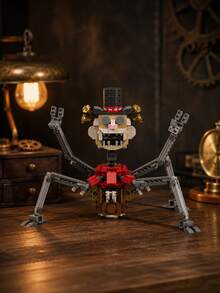 POKOJA LAND 3 Styles Optional Building Block Set Mechanical Spider Monster Dragon Boat Beast Model Bricks Kit Desktop Display Decor DIY Assembly Craft Toy Holiday Present - Multicolor - View 7