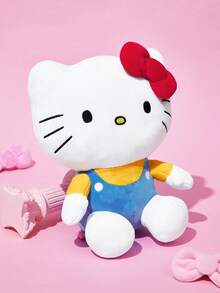 HELLO KITTY AND FRIENDS | SHEIN 1件裝可愛卡通貓咪毛絨玩偶，柔軟材質搭配精緻刺繡，可擺放在沙發或車內作為裝飾，適合作為禮物 - 藍色 - 查看 4