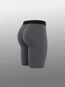 Gym Rark Shorts de capa base deportiva con estampado geométrico y cintura elástica para hombres - Gris - Ver 2